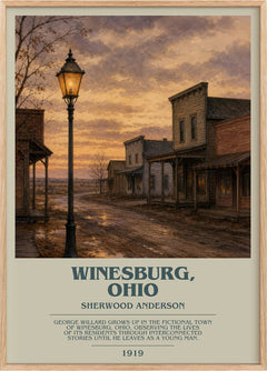Winesburg, Ohio Bookish Wall Art by Sherwood Anderson