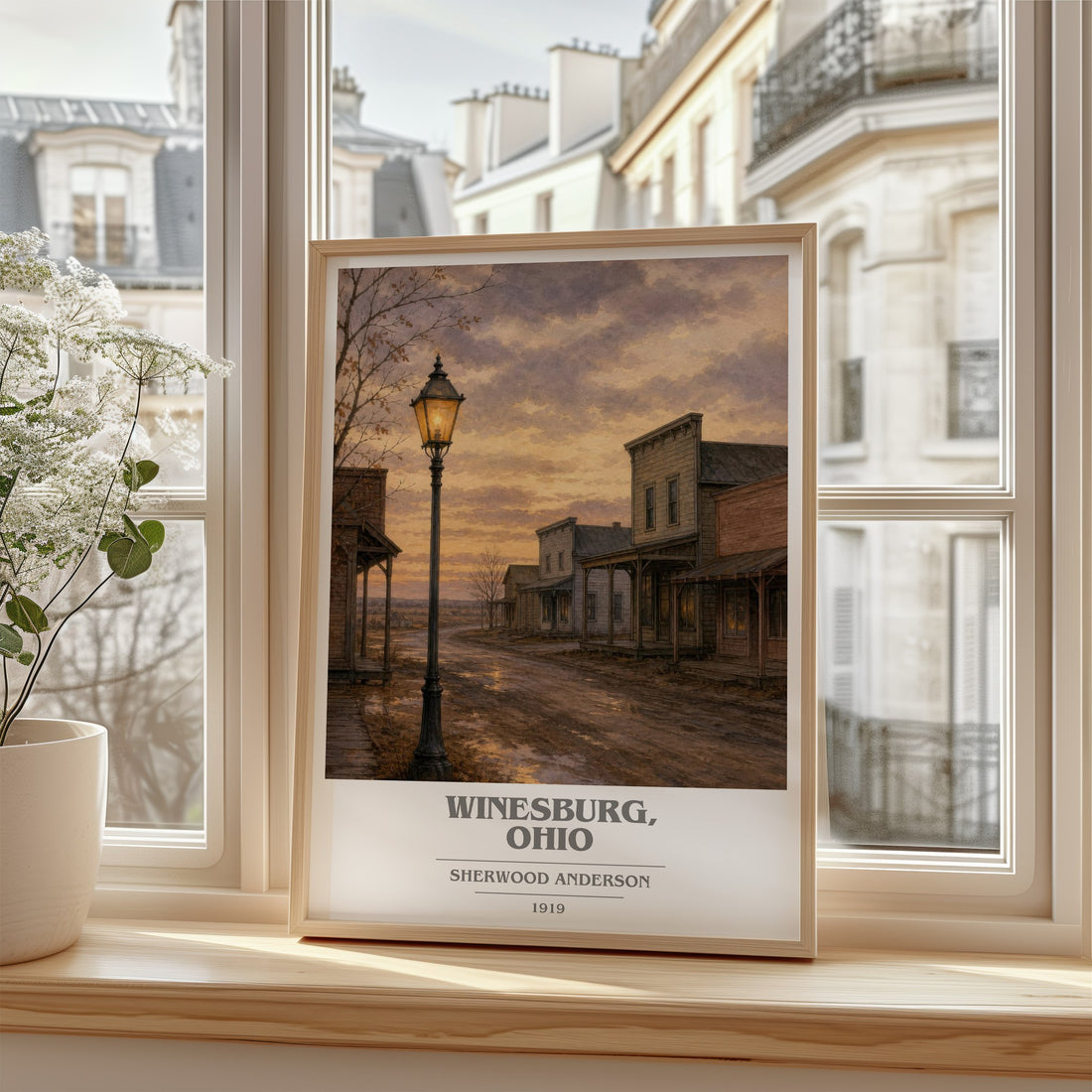 Winesburg, Ohio book cover poster colour and style options – Sherwood Anderson book art
