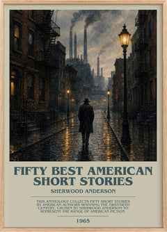 Fifty Best American Short Stories Bookish Wall Art by S. Anderson