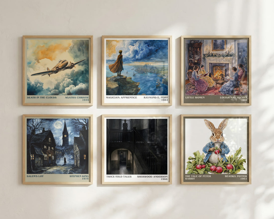 Twice-Told Tales literary art print colour and style options – Sherwood Anderson book art