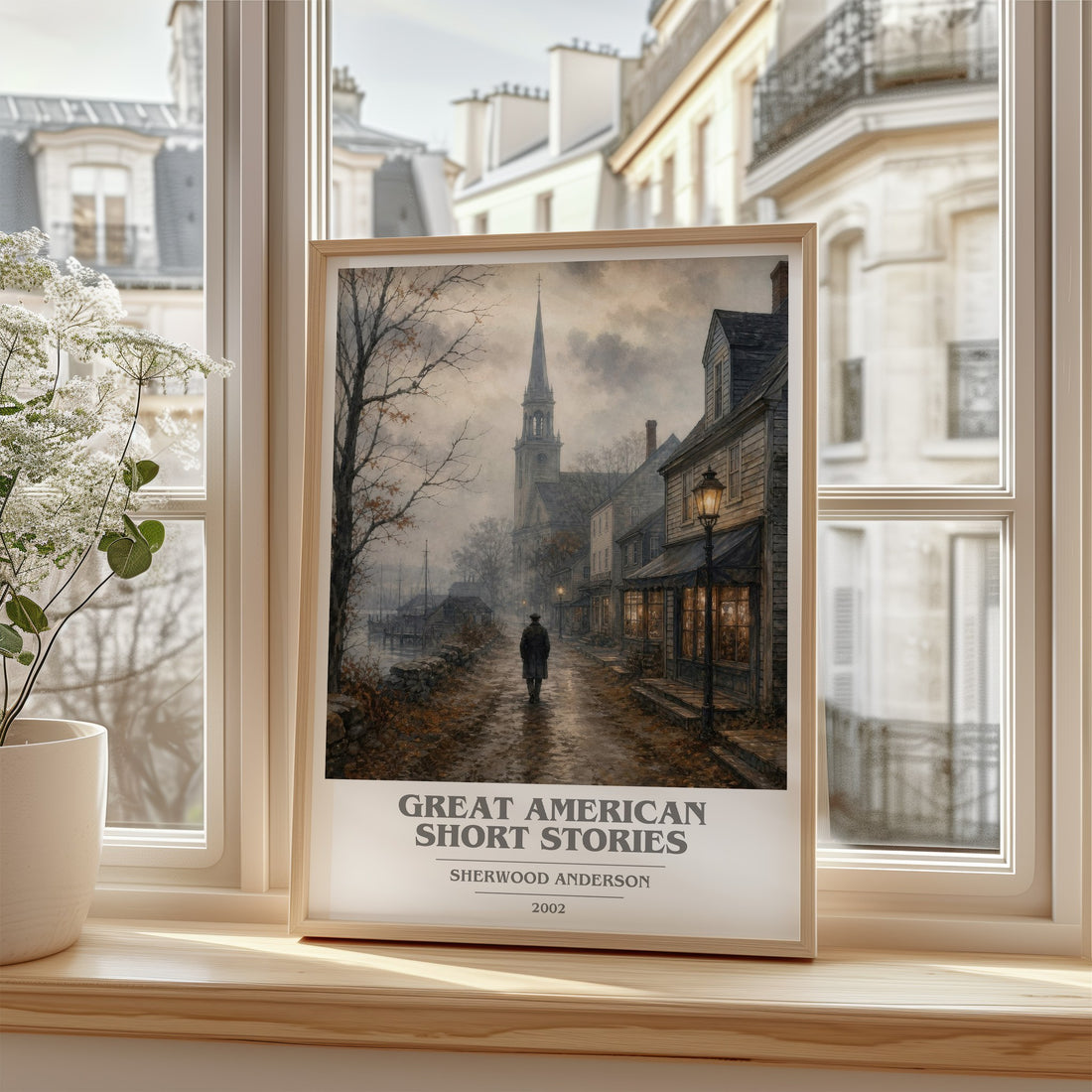 Great American Short Stories book cover poster colour and style options – Sherwood Anderson book art