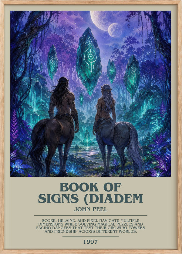 Book of Signs (Diadem Bookish Wall Art by John Peel