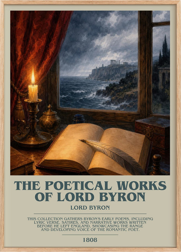 The poetical works of Lord Byron Bookish Wall Art by Lord Byron