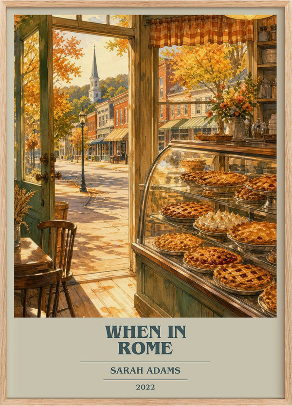 When in Rome Book Cover Poster by Sarah Adams