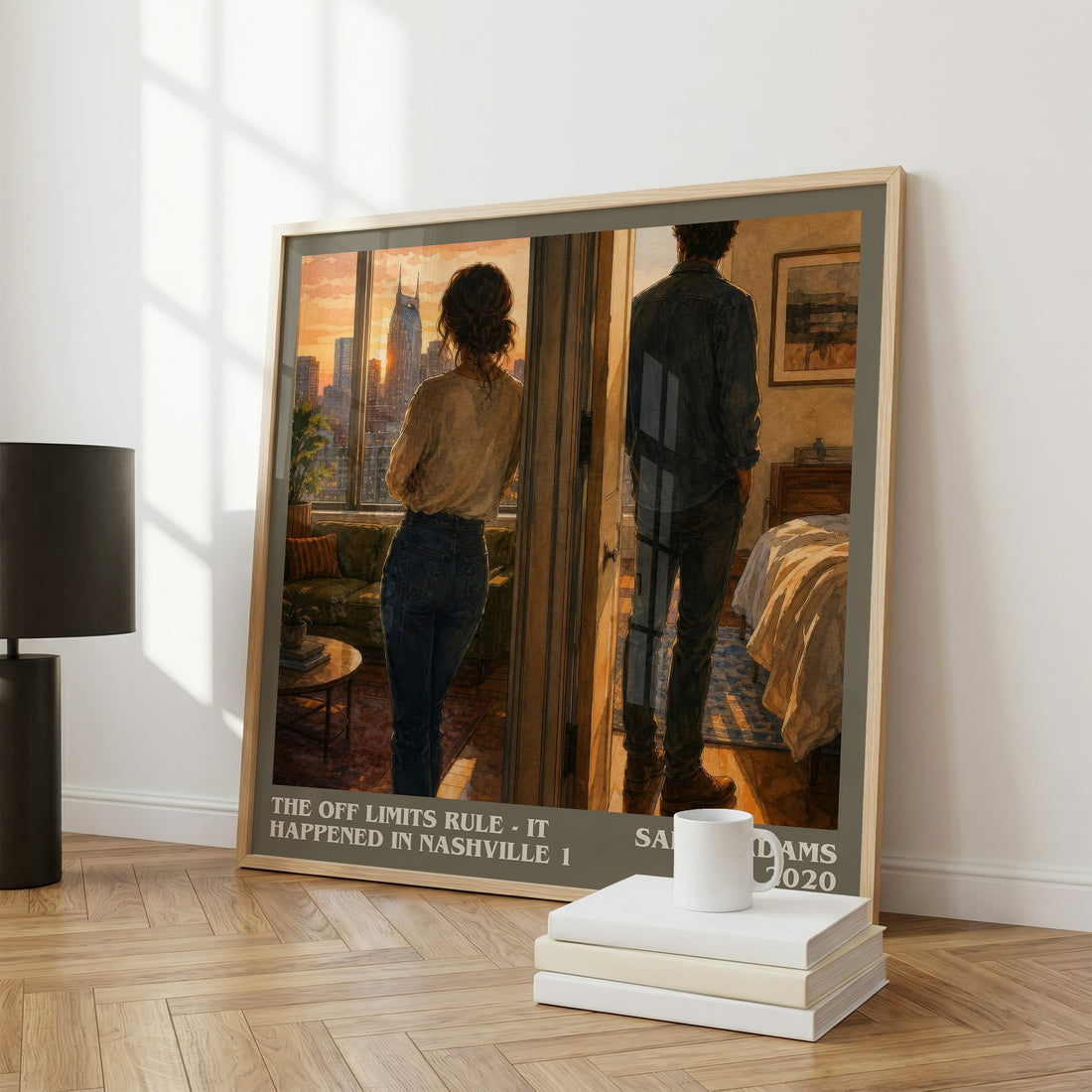 The Off Limits Rule - It Happened in Nashville 1 literary print framed by window – literary home decor
