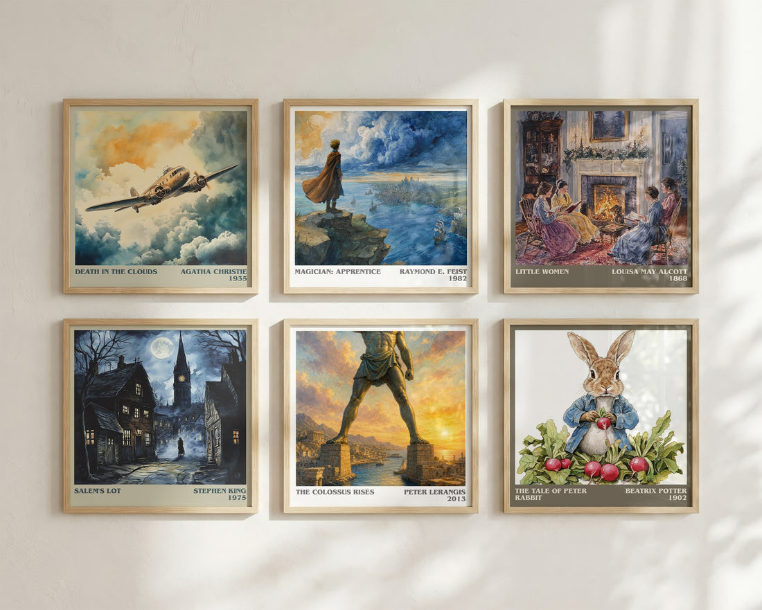 The colossus rises literary art print colour and style options – Peter Lerangis book art