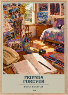 Friends Forever Book Cover Poster by Peter Lerangis