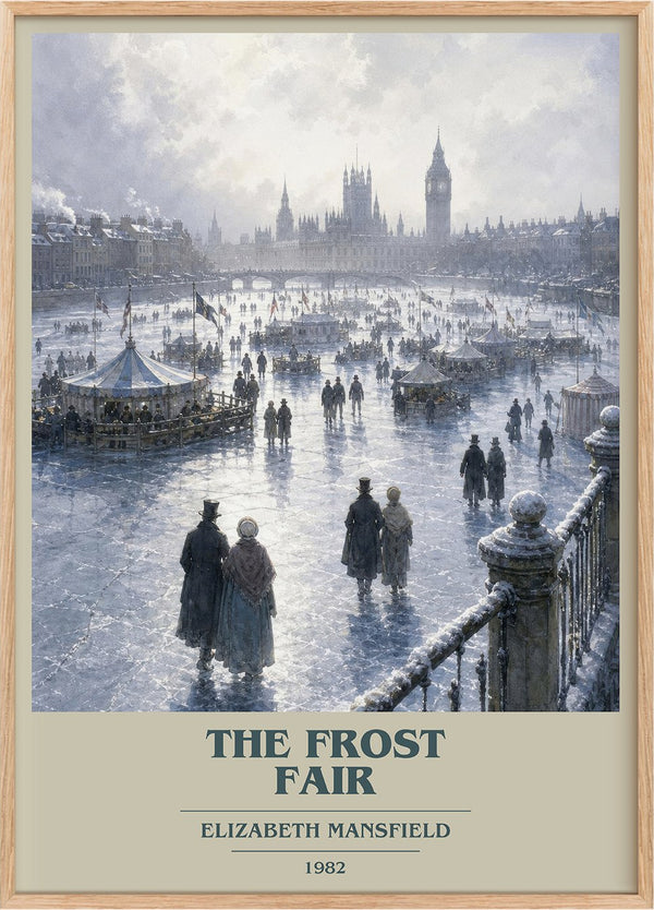 The Frost Fair Book Cover Poster by Elizabeth Mansfield