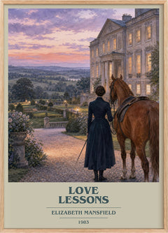 Love Lessons Book Cover Poster by Elizabeth Mansfield