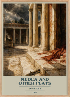 Medea and other plays Book Cover Poster by Euripides