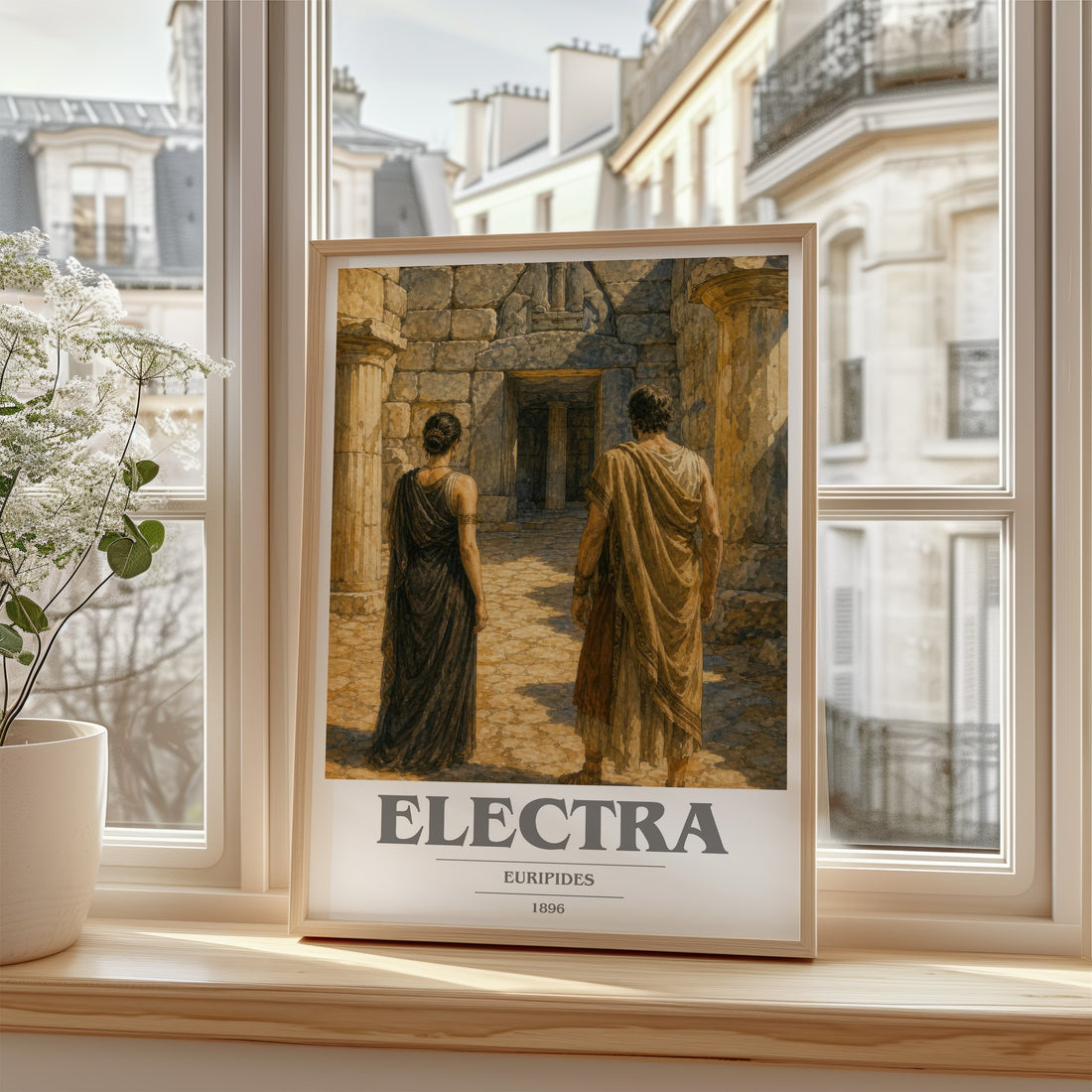 Electra book cover poster colour and style options – Euripides book art