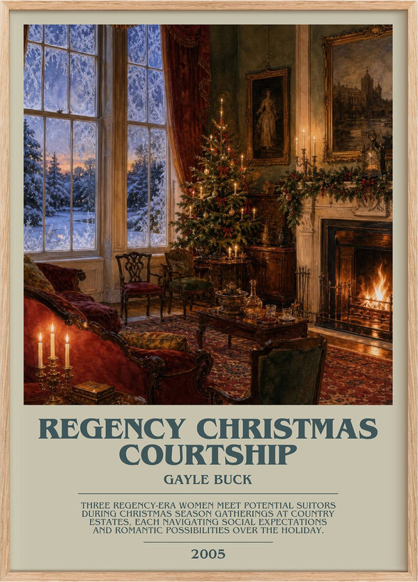 Regency Christmas Courtship Bookish Wall Art by Gayle Buck