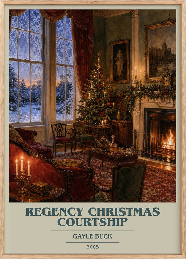 Regency Christmas Courtship Book Cover Poster by Gayle Buck