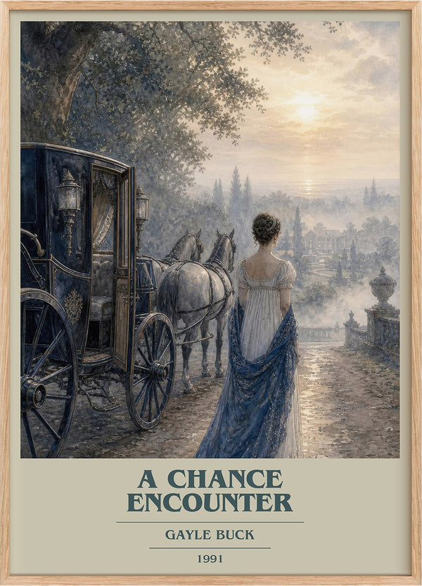 A Chance Encounter Book Cover Poster by Gayle Buck