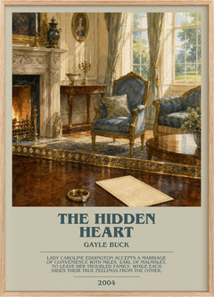 The Hidden Heart Bookish Wall Art by Gayle Buck