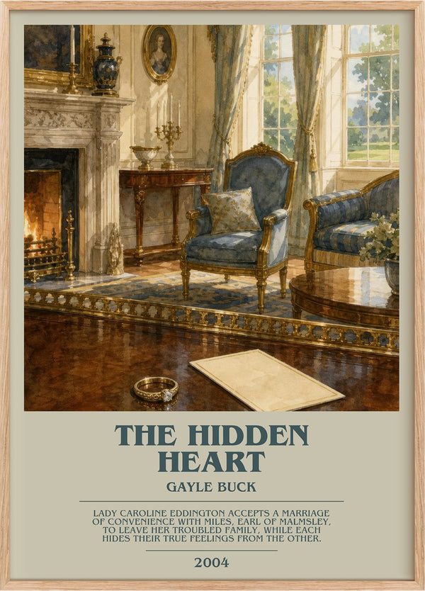 The Hidden Heart Bookish Wall Art by Gayle Buck