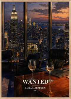 Wanted Book Watercolour Illustration by Barbara McMahon