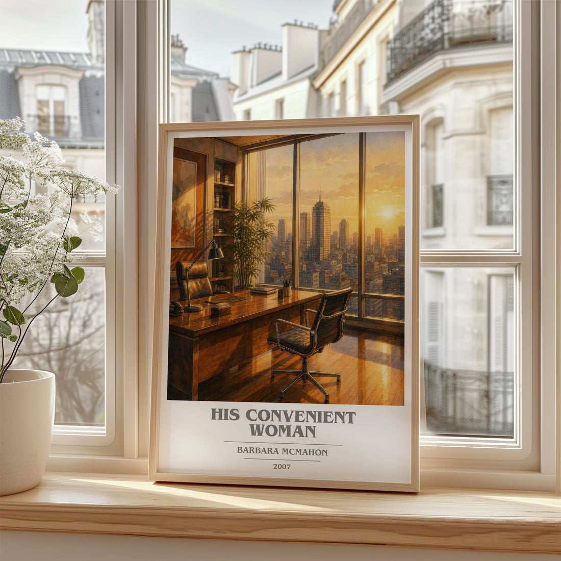 His Convenient Woman book cover poster colour and style options – Barbara McMahon book art