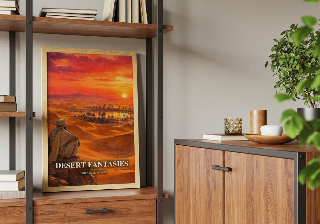 Desert Fantasies book watercolour illustration paper finish options – matte satin gloss