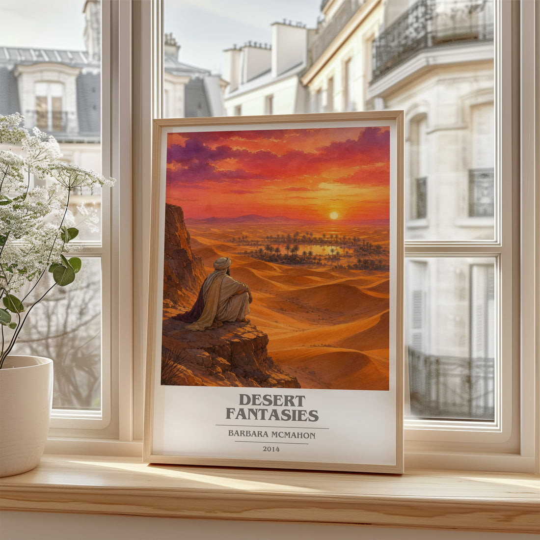 Desert Fantasies book cover poster colour and style options – Barbara McMahon book art
