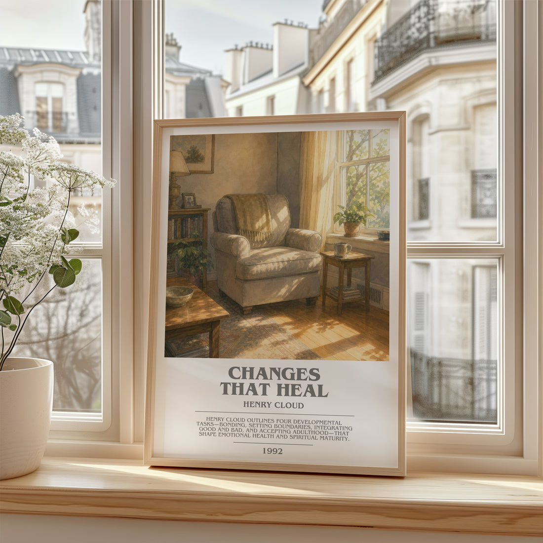 Changes That Heal bookish poster colour and style options – Henry Cloud book art
