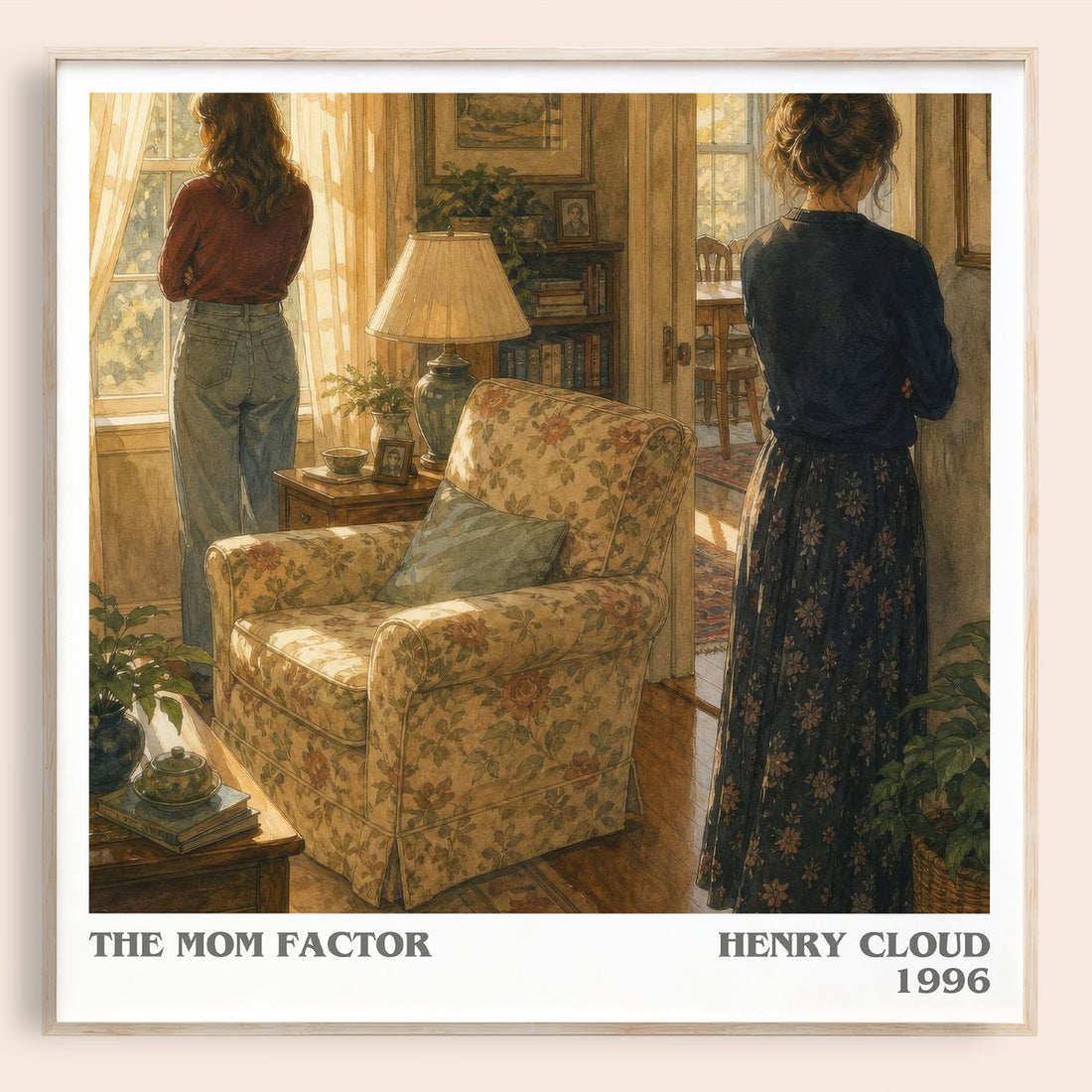 The Mom Factor literary book poster by Henry Cloud – framed literary art print