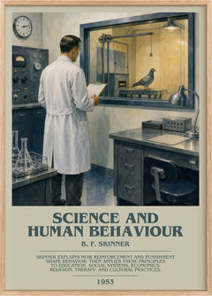 Science and human behaviour Bookish Wall Art by B. F. Skinner