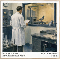 Science and human behaviour Literary Art Print by B. F. Skinner