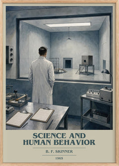 Science And Human Behavior Book Cover Poster by B. F. Skinner