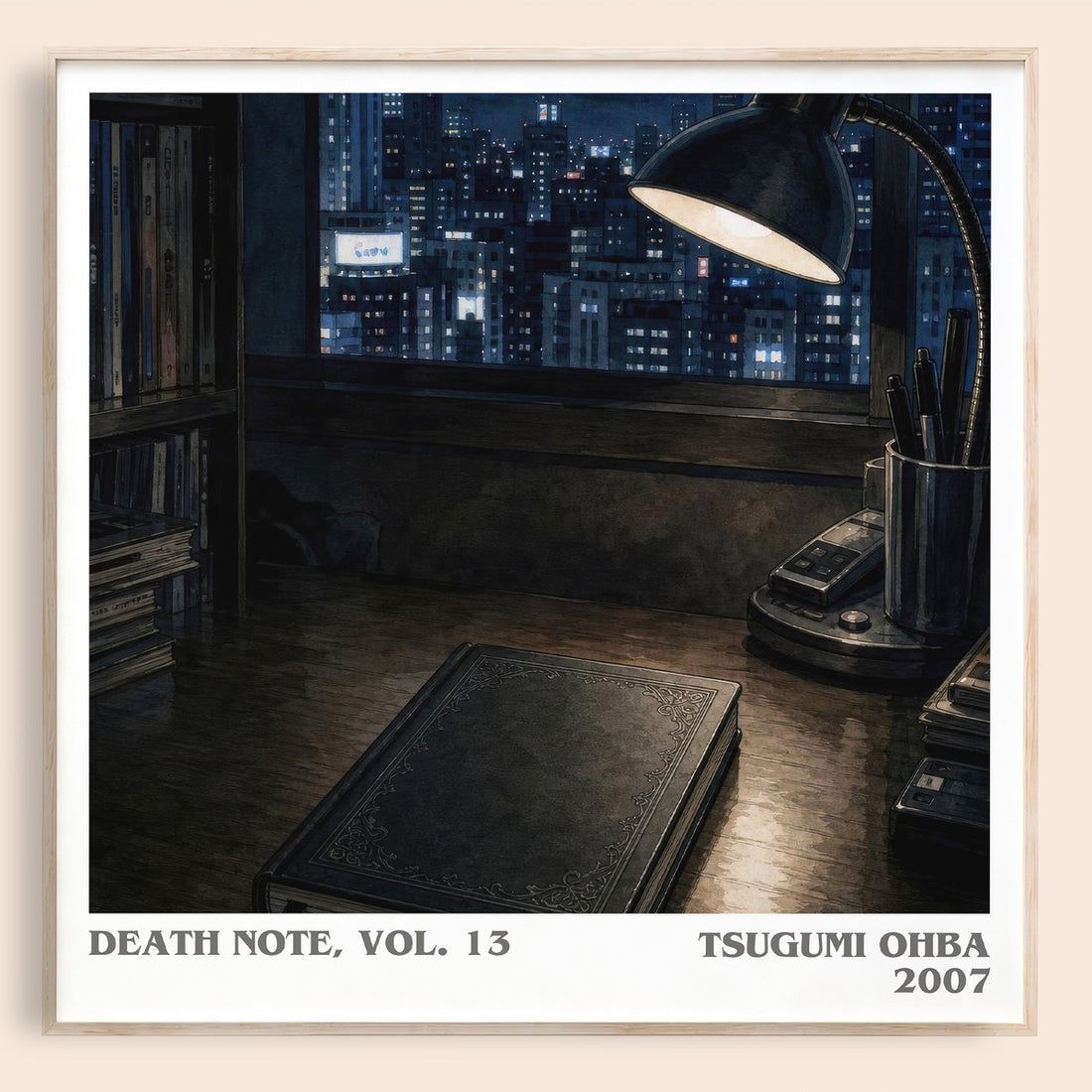 Death Note, Vol. 13 literary book poster by Tsugumi Ohba – framed literary art print