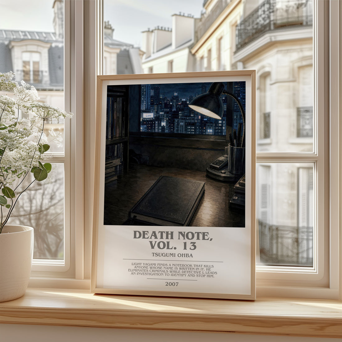 Death Note, Vol. 13 bookish poster colour and style options – Tsugumi Ohba book art