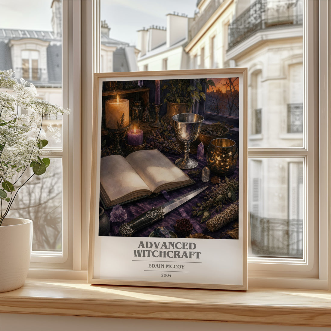Advanced Witchcraft book cover poster colour and style options – Edain McCoy book art