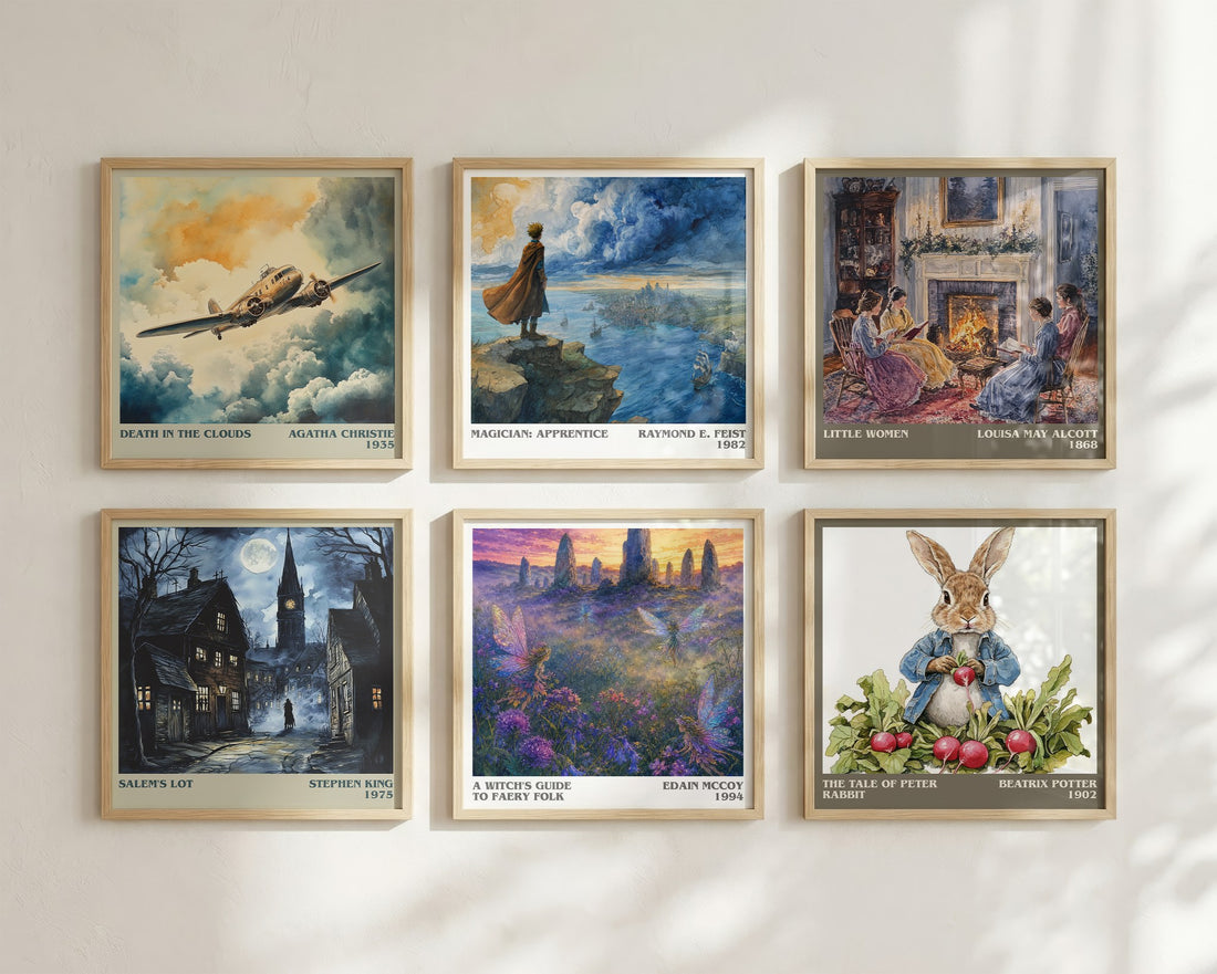 A witch's guide to faery folk literary art print colour and style options – Edain McCoy book art
