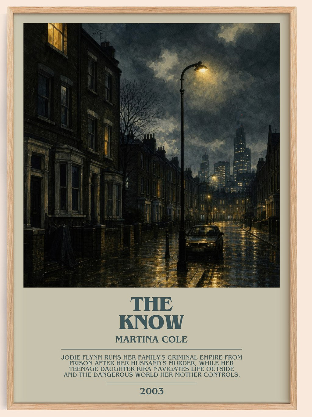 The Know bookish book poster by Martina Cole – framed literary art print