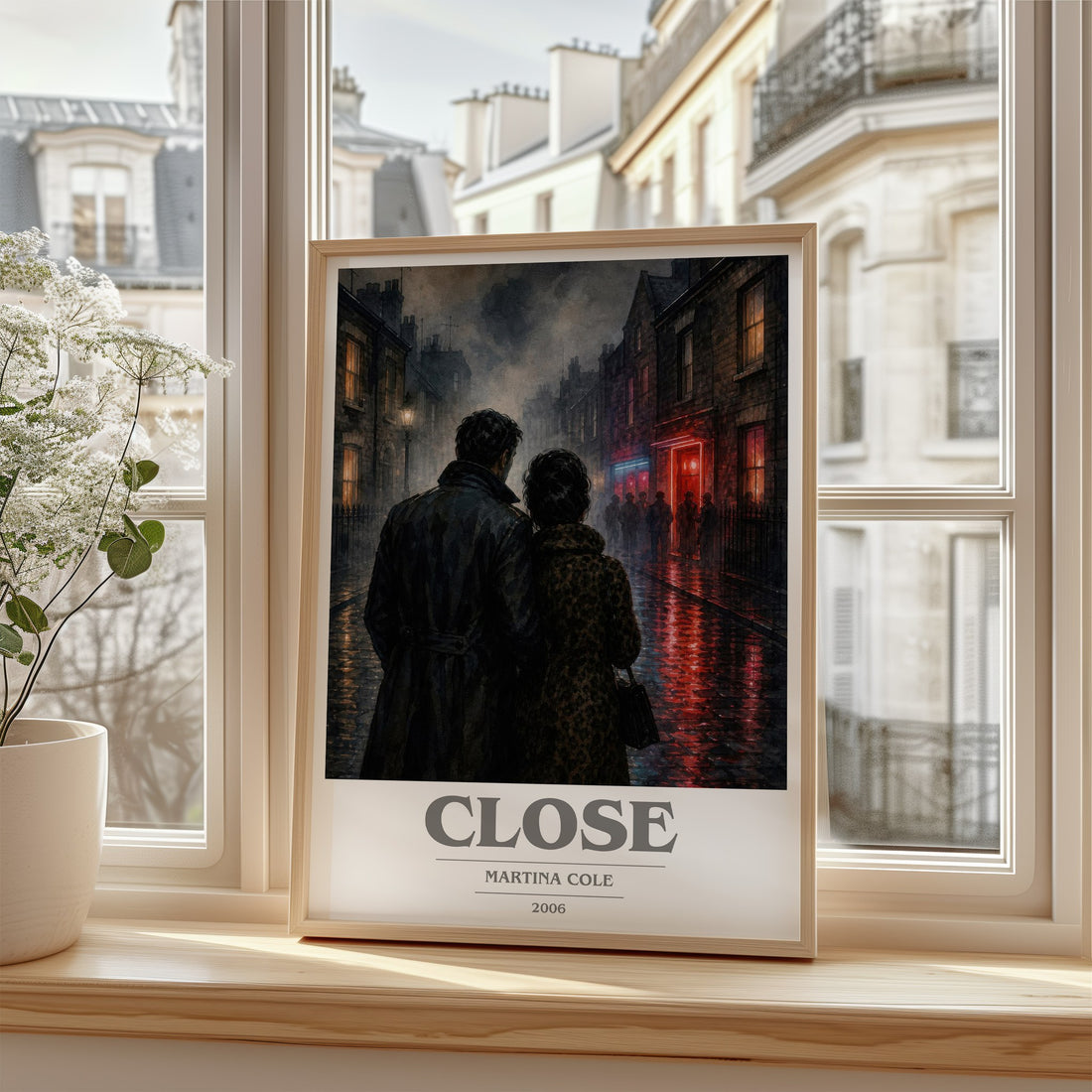 Close book cover poster colour and style options – Martina Cole book art