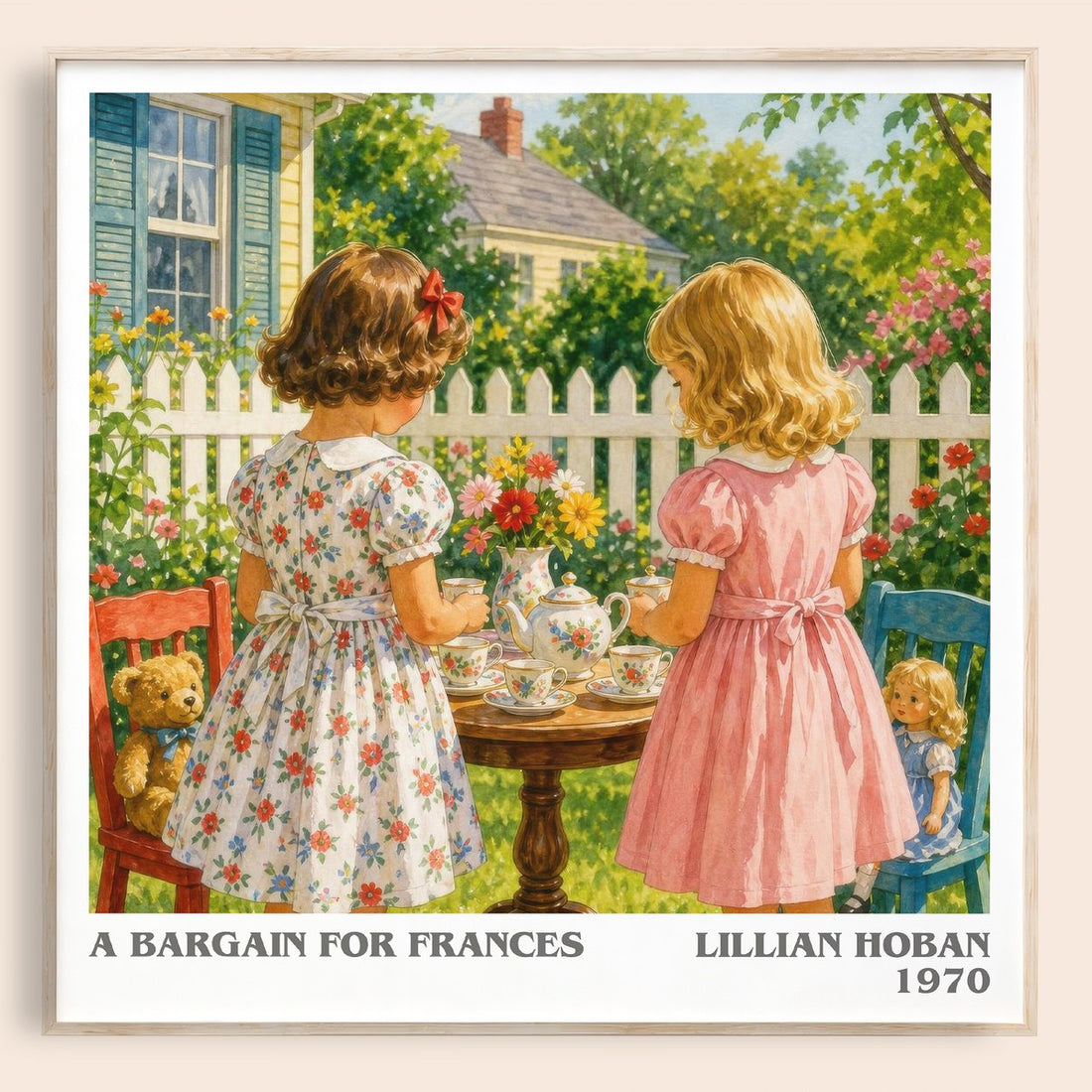 A Bargain for Frances literary book poster by Lillian Hoban – framed literary art print