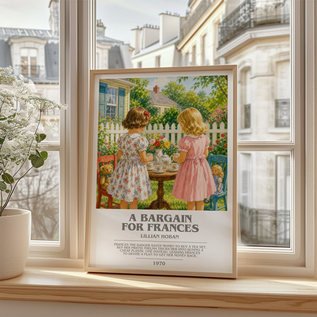 A Bargain for Frances bookish poster colour and style options – Lillian Hoban book art
