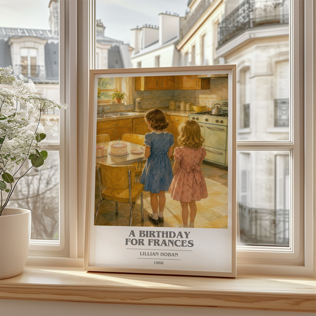 A birthday for Frances book cover poster colour and style options – Lillian Hoban book art