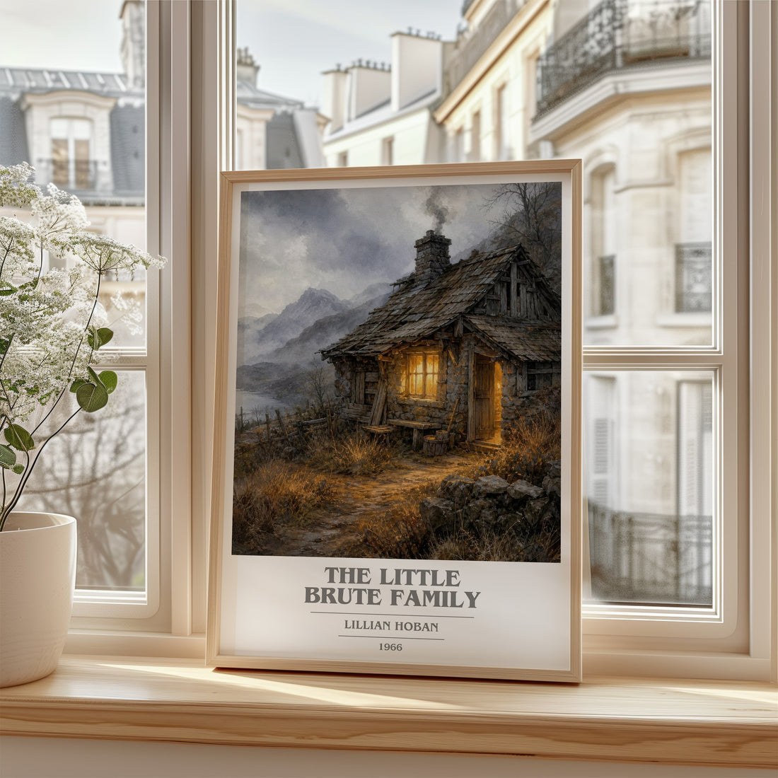 The little Brute family book cover poster colour and style options – Lillian Hoban book art
