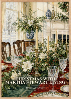 Christmas with Martha Stewart living Book Watercolour Illustration by Martha Stewart