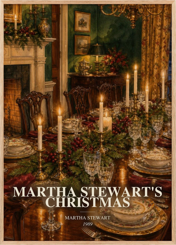 Martha Stewart's Christmas Book Watercolour Illustration by M. Stewart