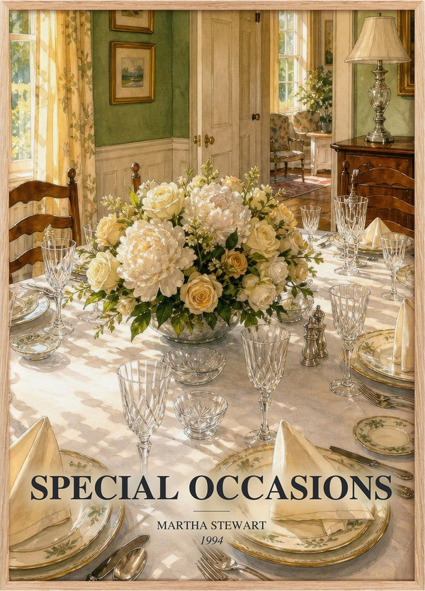 Special occasions Book Watercolour Illustration by Martha Stewart
