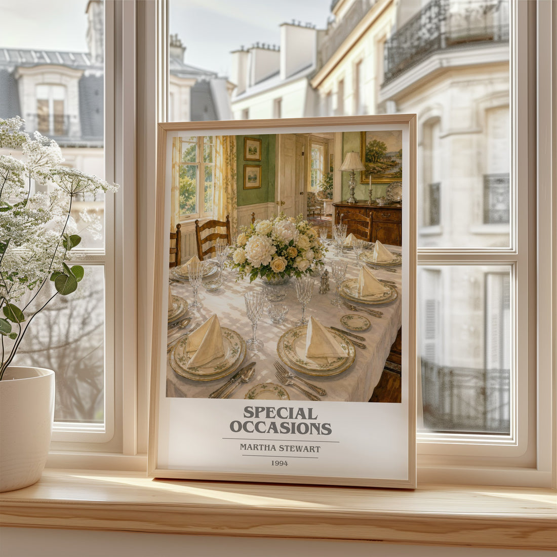 Special occasions book cover poster colour and style options – Martha Stewart book art
