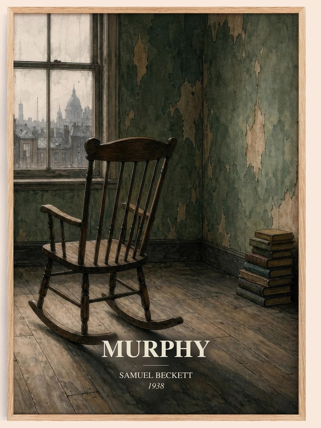 Murphy watercolour book poster by Samuel Beckett – framed literary art print