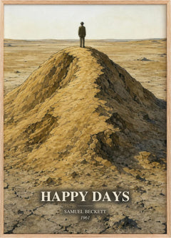 Happy days Book Watercolour Illustration by Samuel Beckett