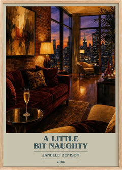 A Little Bit Naughty Book Cover Poster by Janelle Denison