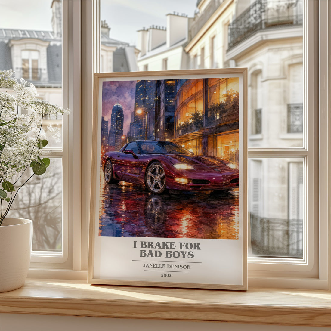 I brake for bad boys book cover poster colour and style options – Janelle Denison book art