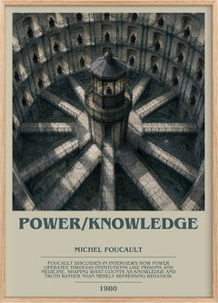 Power/knowledge Bookish Wall Art by Michel Foucault