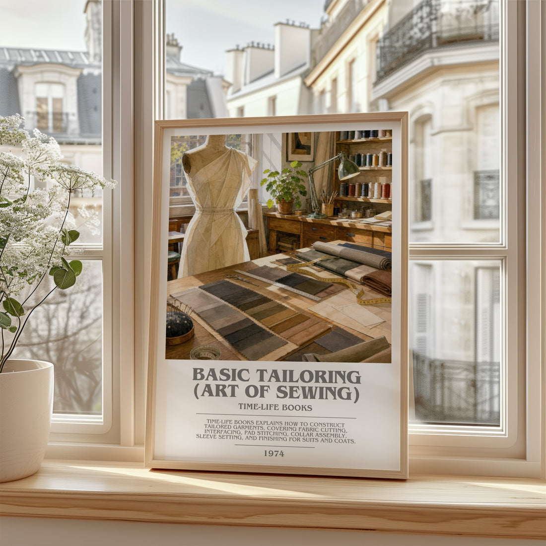 Basic Tailoring (Art of sewing) bookish poster colour and style options – Time-Life Books book art