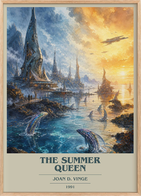 The Summer Queen Book Cover Poster by Joan D. Vinge